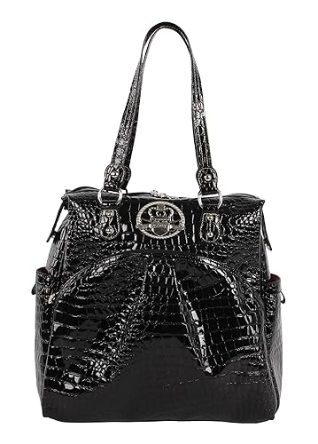 Kathy Van Zeeland Luggage Croco PVC 16" Shopper Bag (16in,