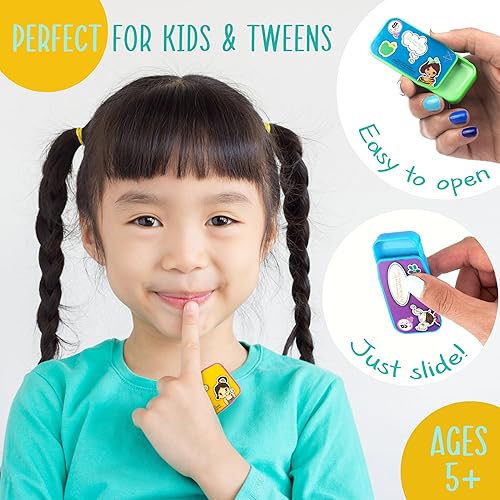 Miniatura 3 de Expressions Colección de 7 latas de brillo de labios  7 divertidos sabores y colores afrutados, surtidos latas de brillo de labios fáciles de