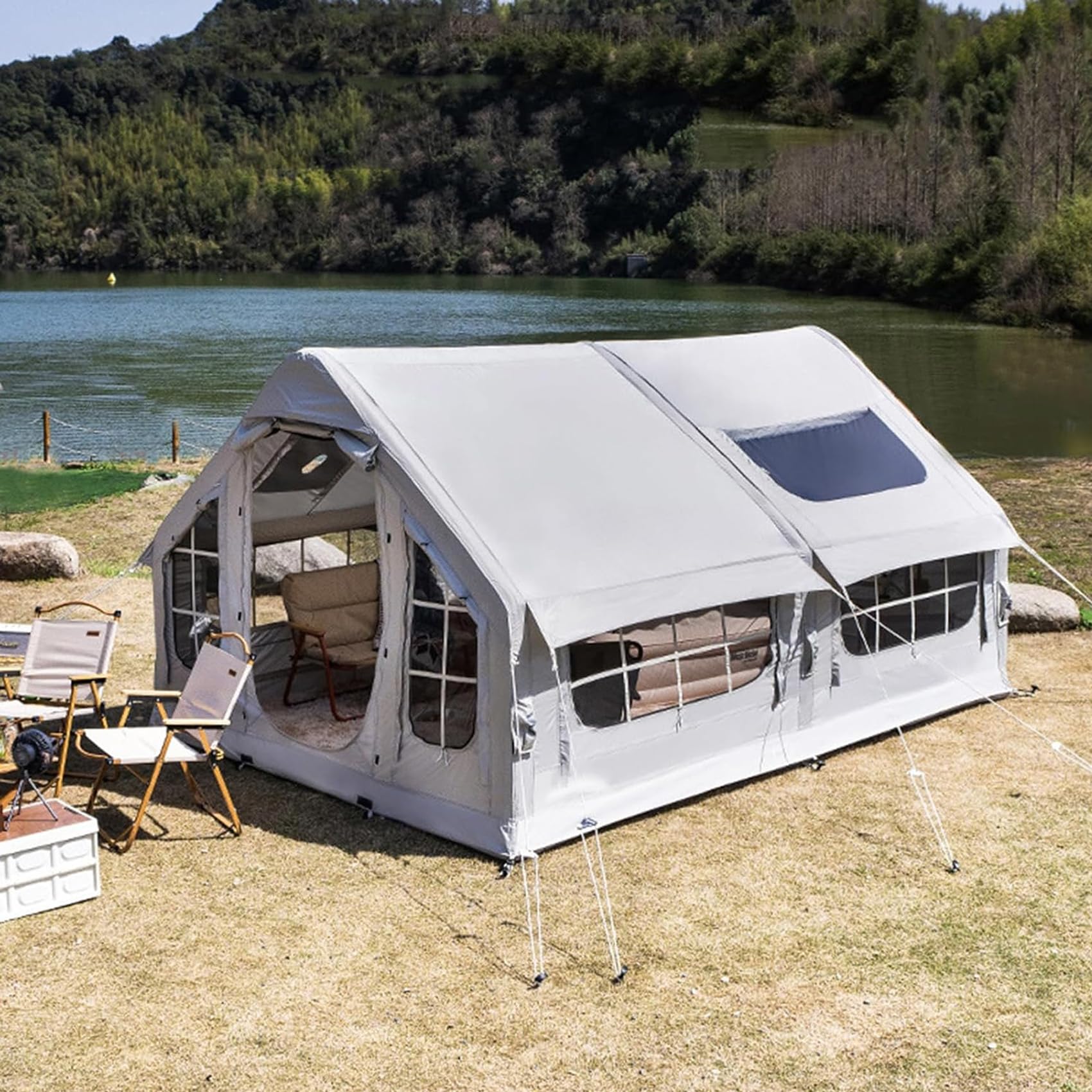 Amazon.co.jp: エアーテント 大型 6〜8人用 インフレータブル