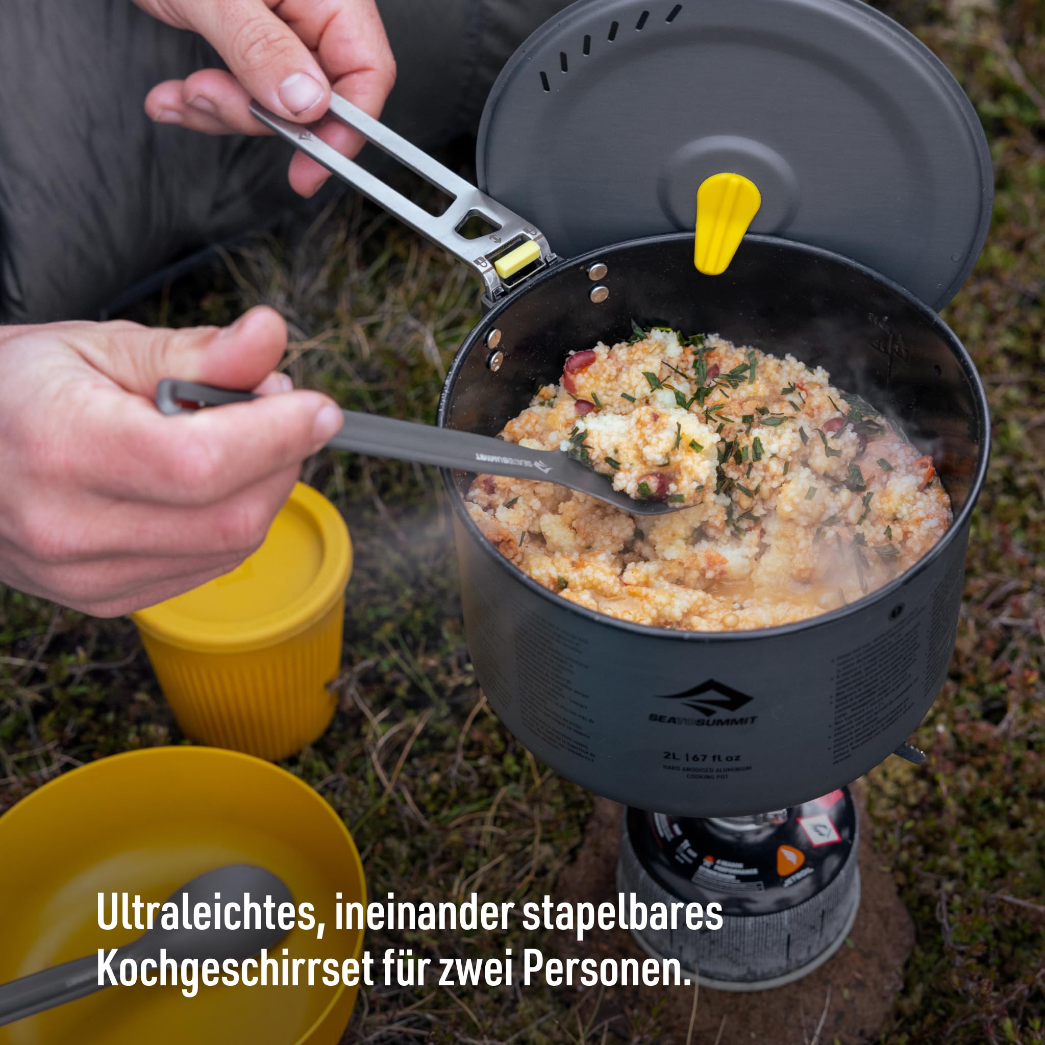 Sea to Summit Frontier Ultraleichtes Kochset mit zwei Töpfen für Camping