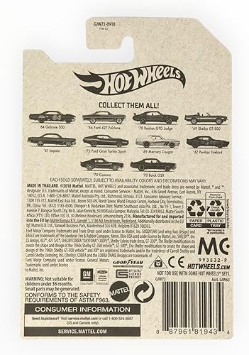 Miniatura 2 de Hot Wheels 2020 American Steel Muscle Car Series '67 Pontiac Firebird 810 Negro