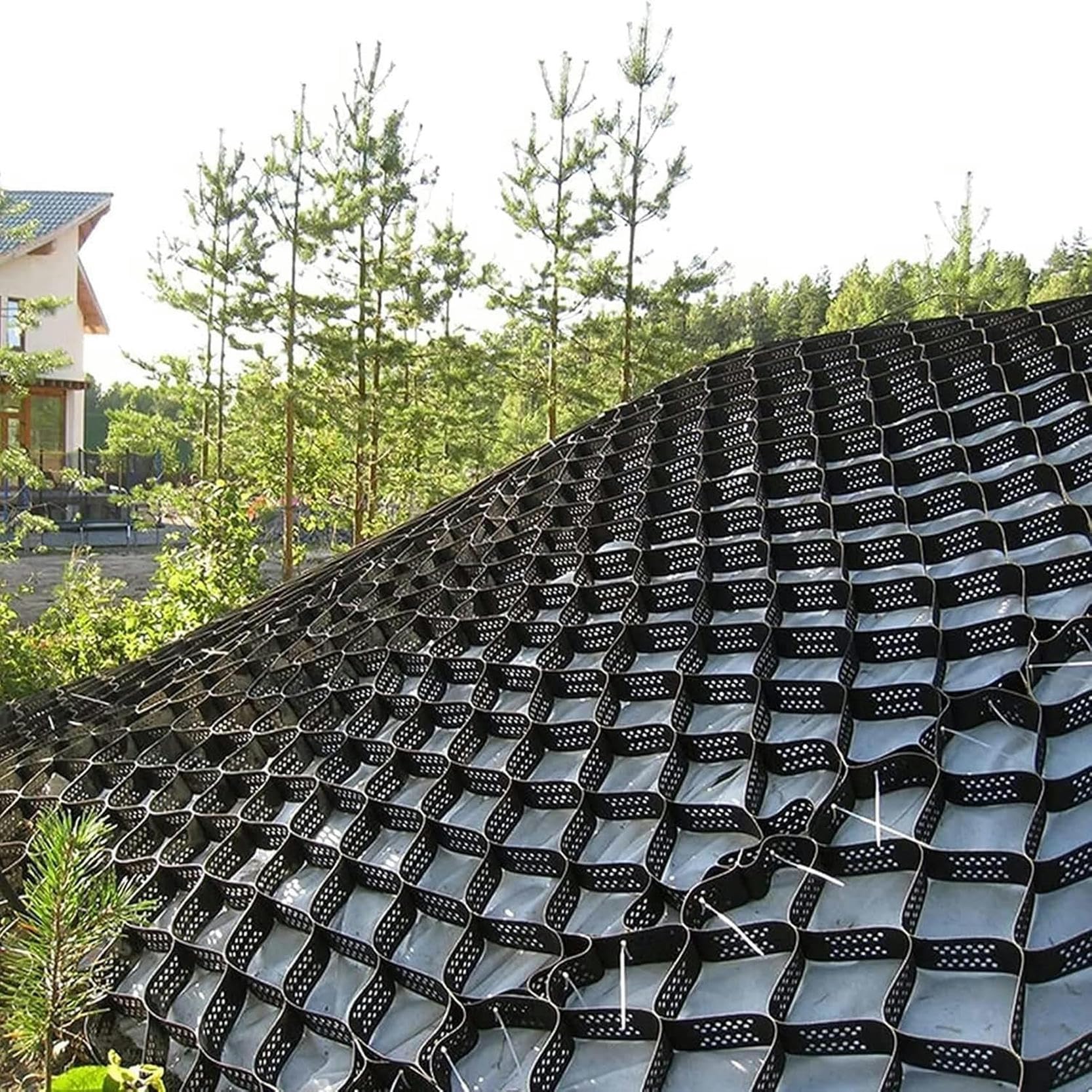 Grille de sol en gravier stabilisée de 2 pouces pour aménagement de jardin