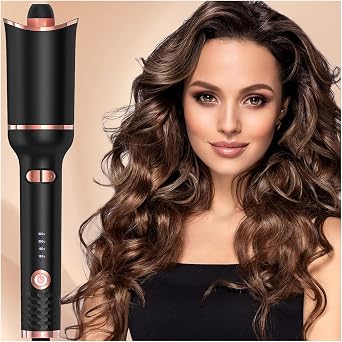 Curl Maker Curling Iron - 4 Different Temperature Settings, Hair Volumizer, Fast and Effective Hair Styling, Ergonomic Use with Automatic Rotary Head, Curling Tongs Suitable for Home and Hairdresser Use