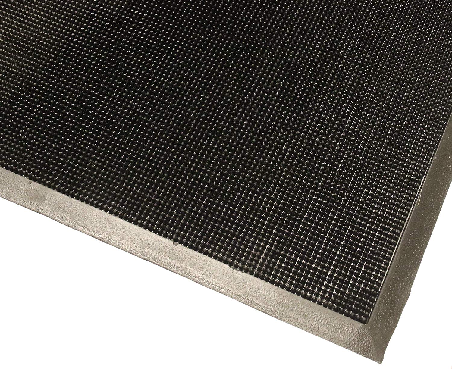 Rhino Mats, Heavy Duty Durable Finger Tip Rubber Entrance Mat, 36" X 72" X 5/8", Outdoor Welcome All-Weather Mat, Black