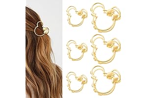 6 Pack Large Metal Claw Clips for Magical Ears