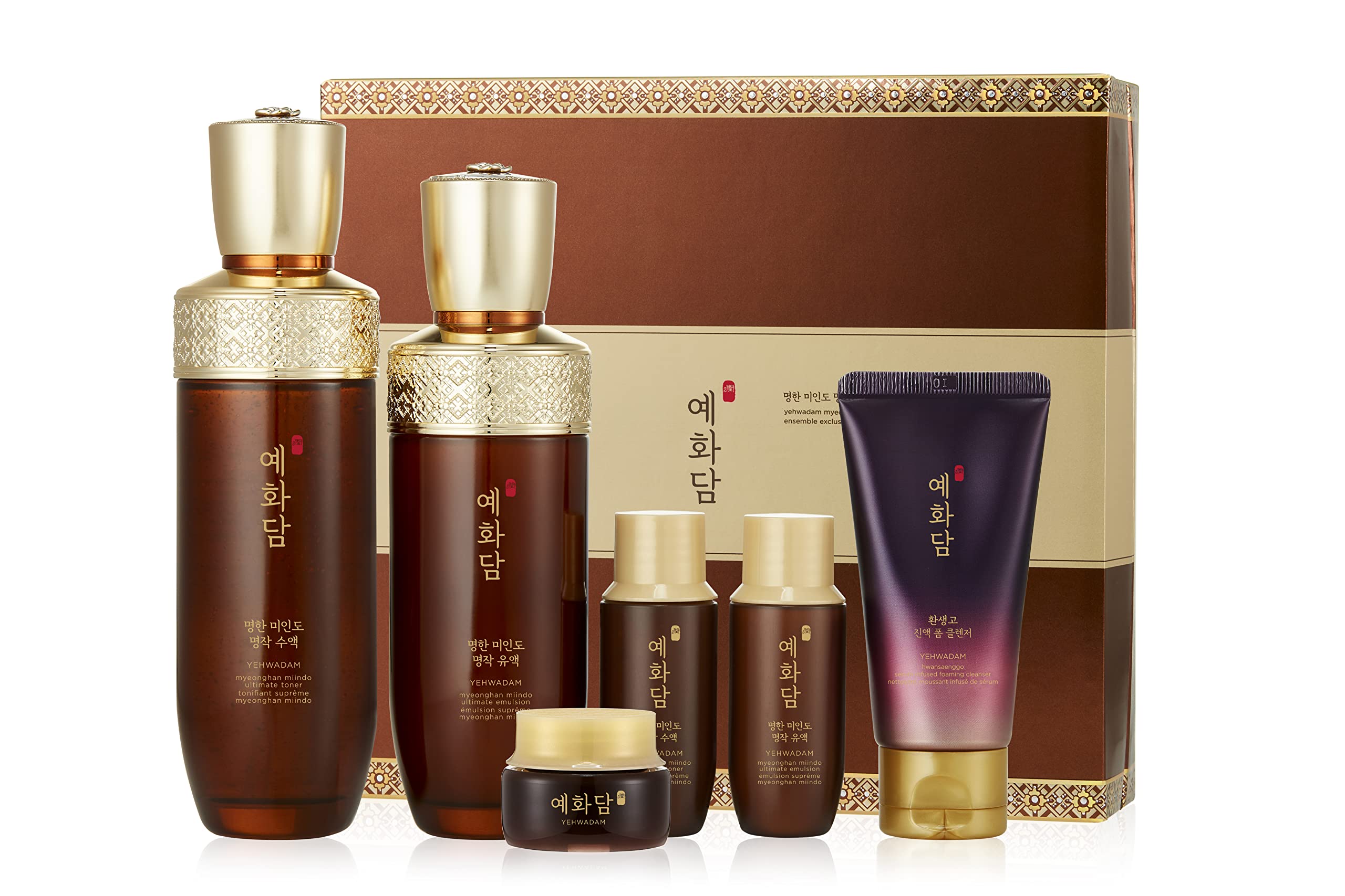 THE FACE SHOP Yehwadam Myeonghan Miindo Ultimate Special Set | Skin Brightening & Nourishing | Improves Skin Elasiticity & Wrinkles,Quick Absorption | Korean Skincare Set,K-Beauty