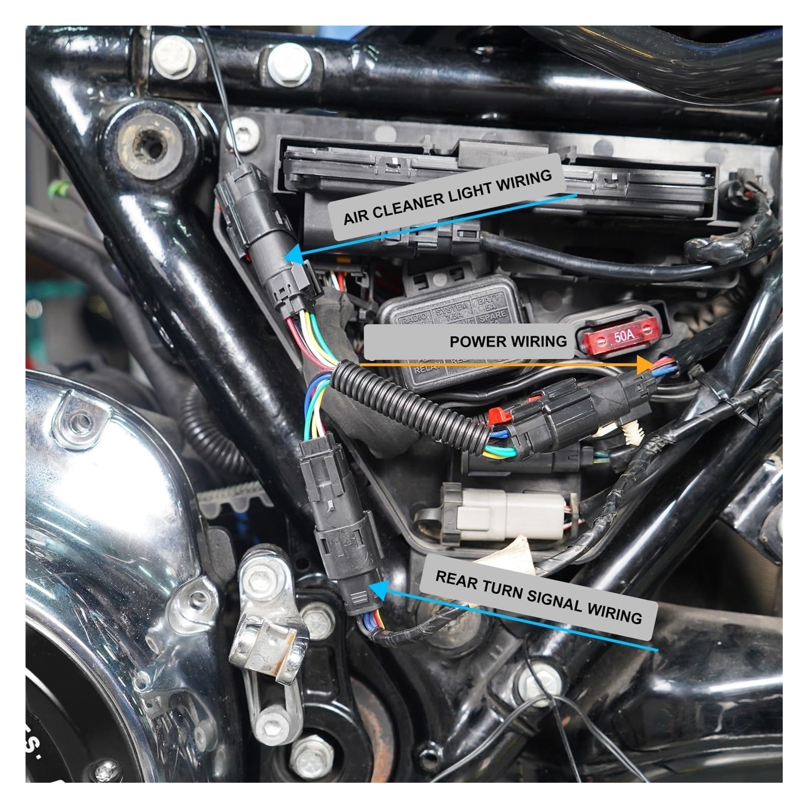 Filtry powietrza do motocykli Pasuje do Harley Touring Street Glide Road/Special Filtr wlotu powietrza Road King Electra Ultra Limited(Gold)