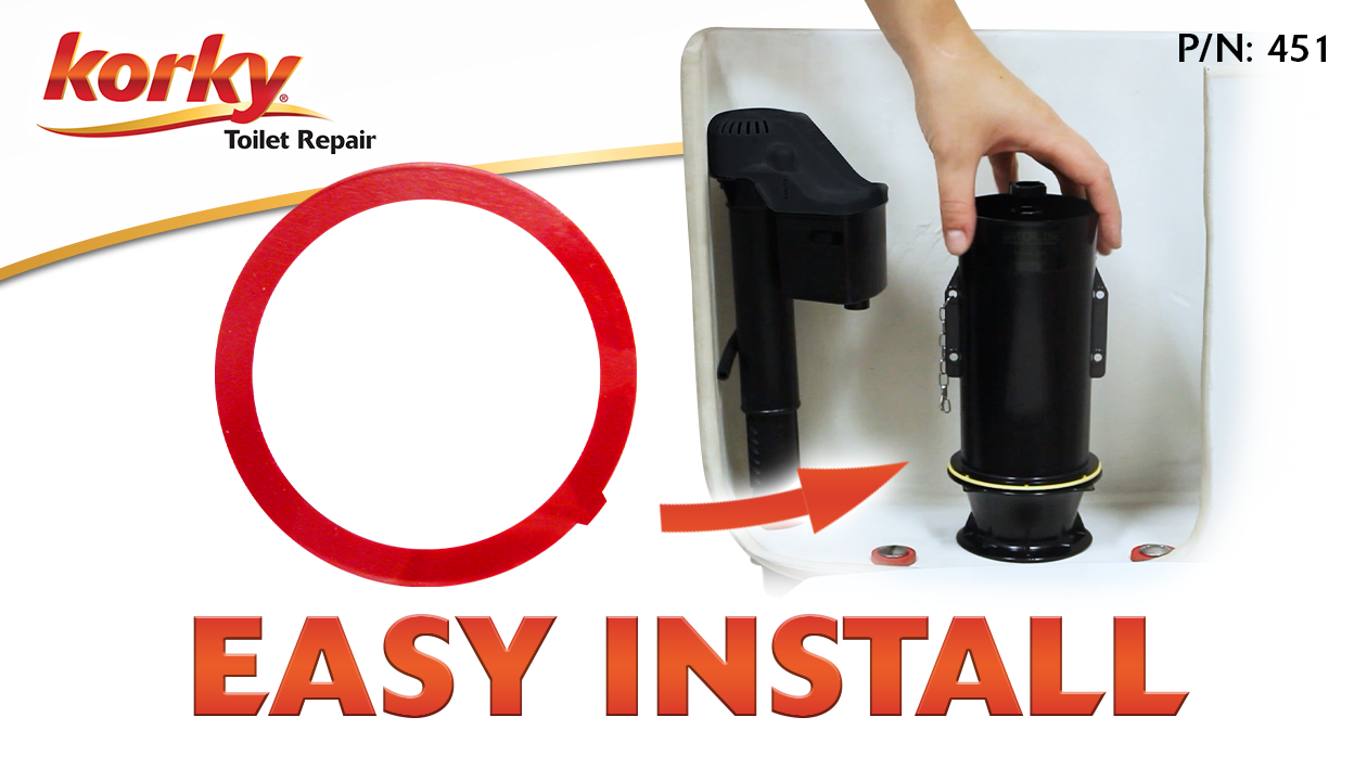 Korky 2X Long Life Toilet Flush Valve Seal Fits Kohler - Fixes