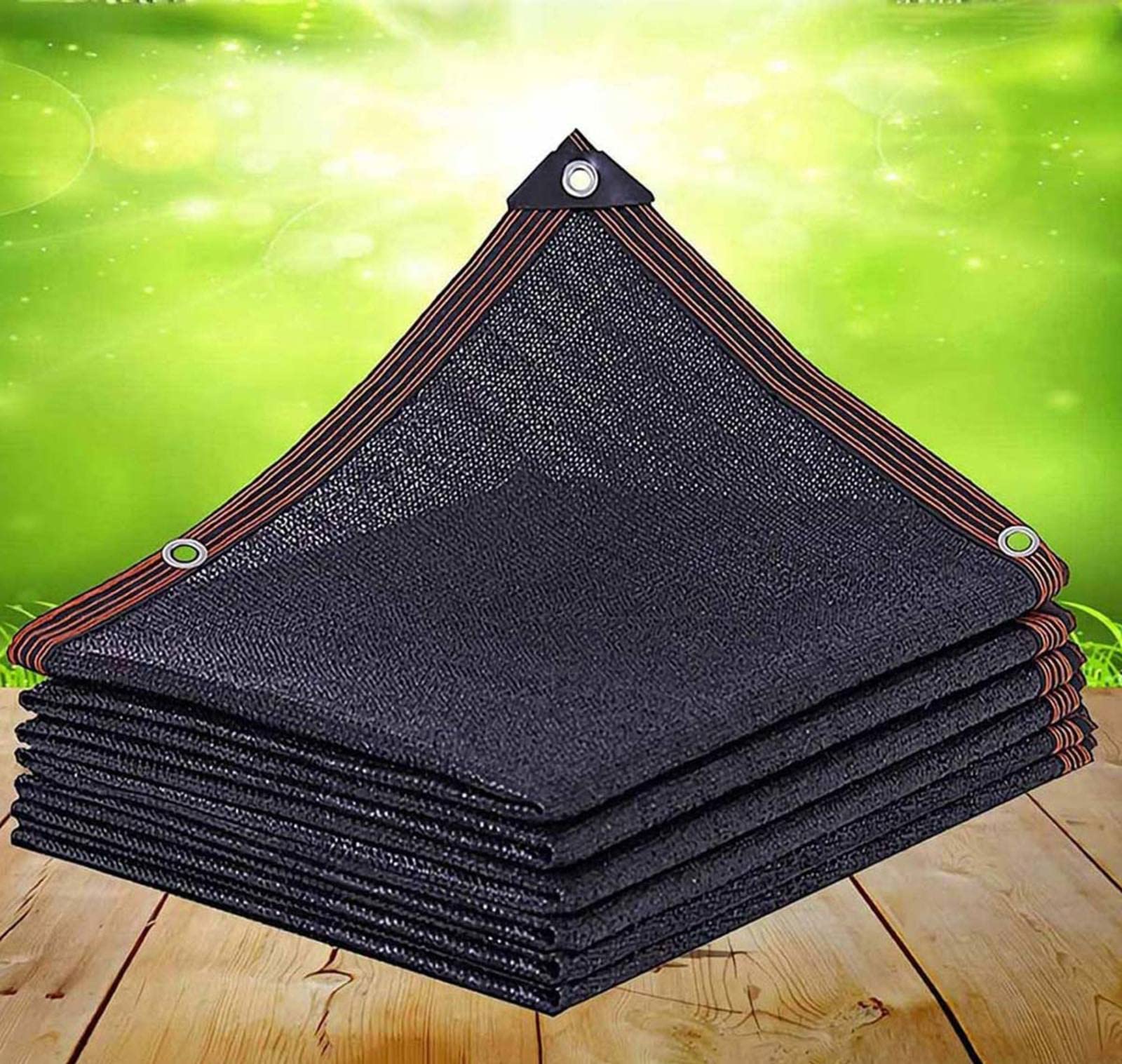 GLDYTVF Outdoor Windproof Sun Shade Canopy for Patio Breathable Shade Sail Tarpaulin Anti aging and UV Resistant Perfect for Greenhouses Courtyards and Plants Black 2x4m