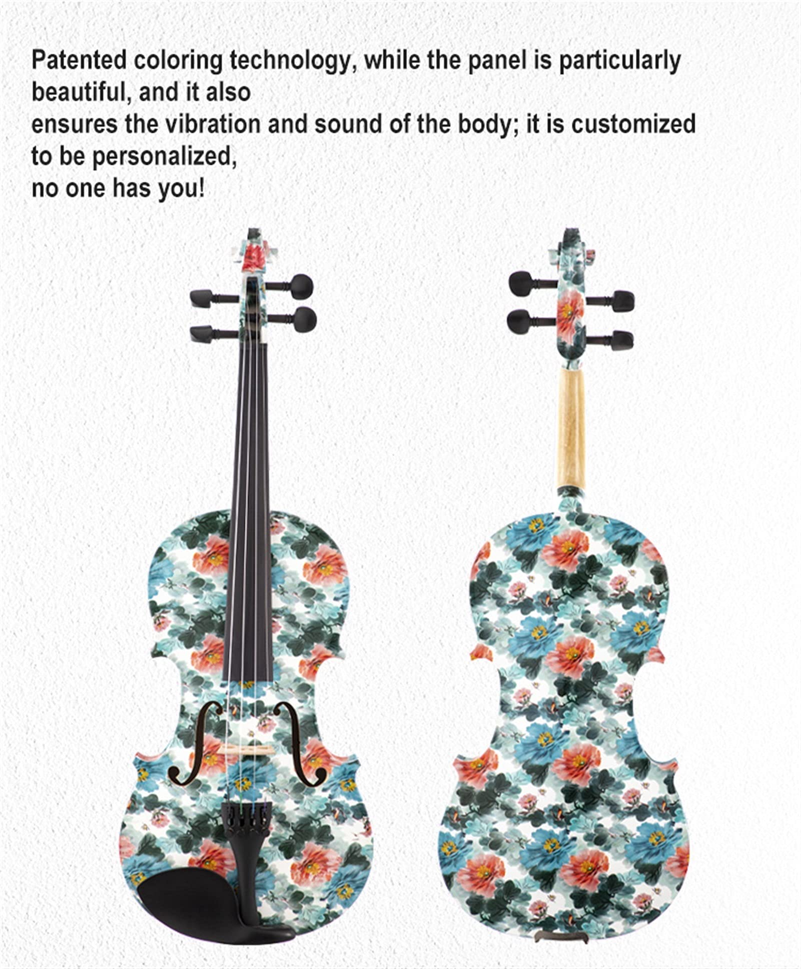 4/4 Professionelle Handgefertigte Traditionelle Violine Mit Bogenbox Und Kolophonium Anfänger Violine Set