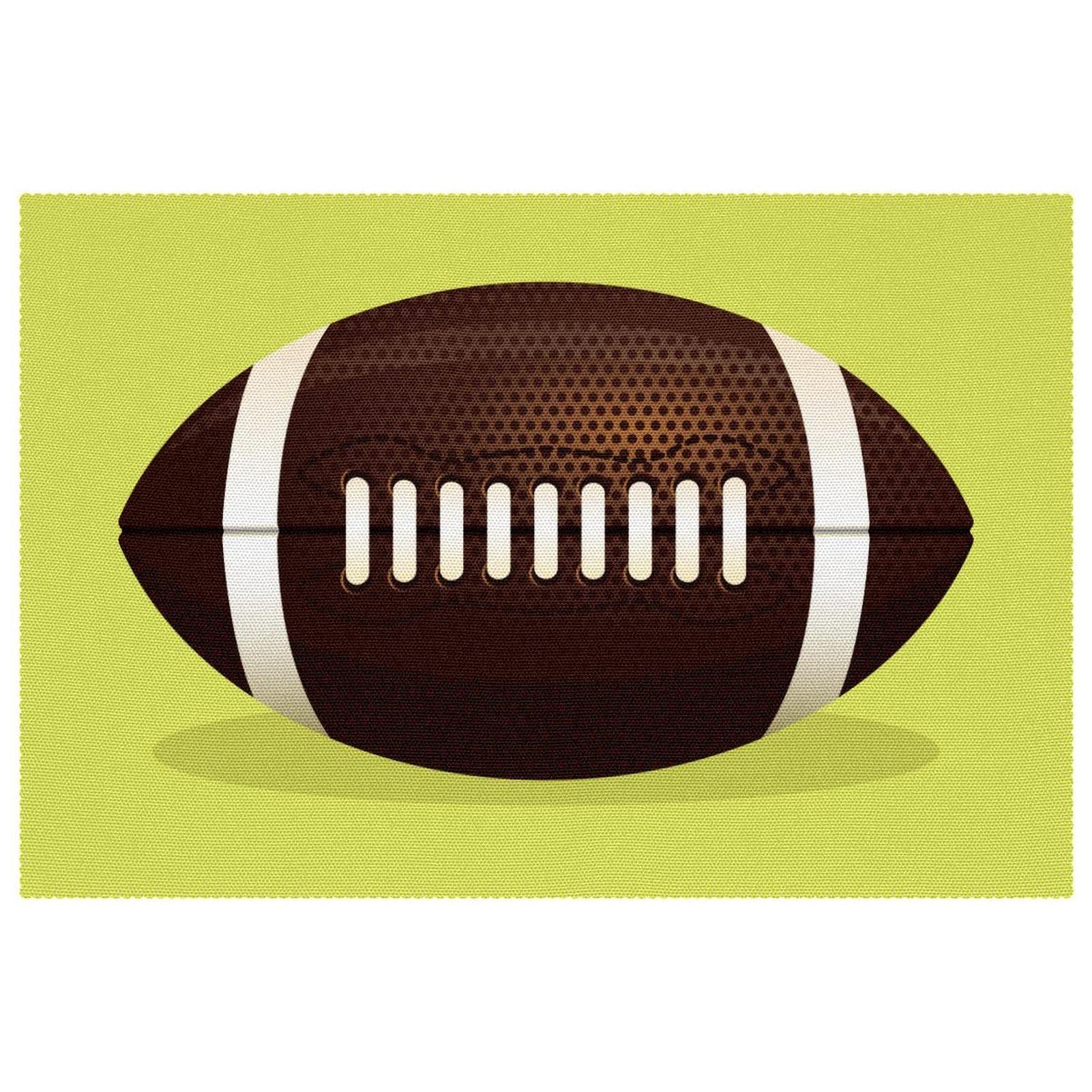 Sets de table de football antidérapants lot de 6 tapis de repas lavables pour table à manger