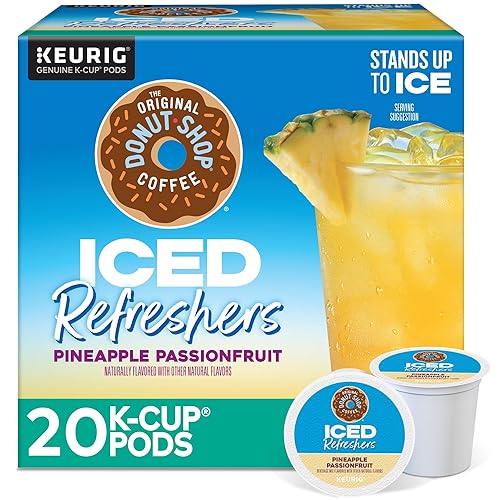 The Original Donut Shop Iced Refreshers, Pineapple Passionfruit Flavor, Keurig