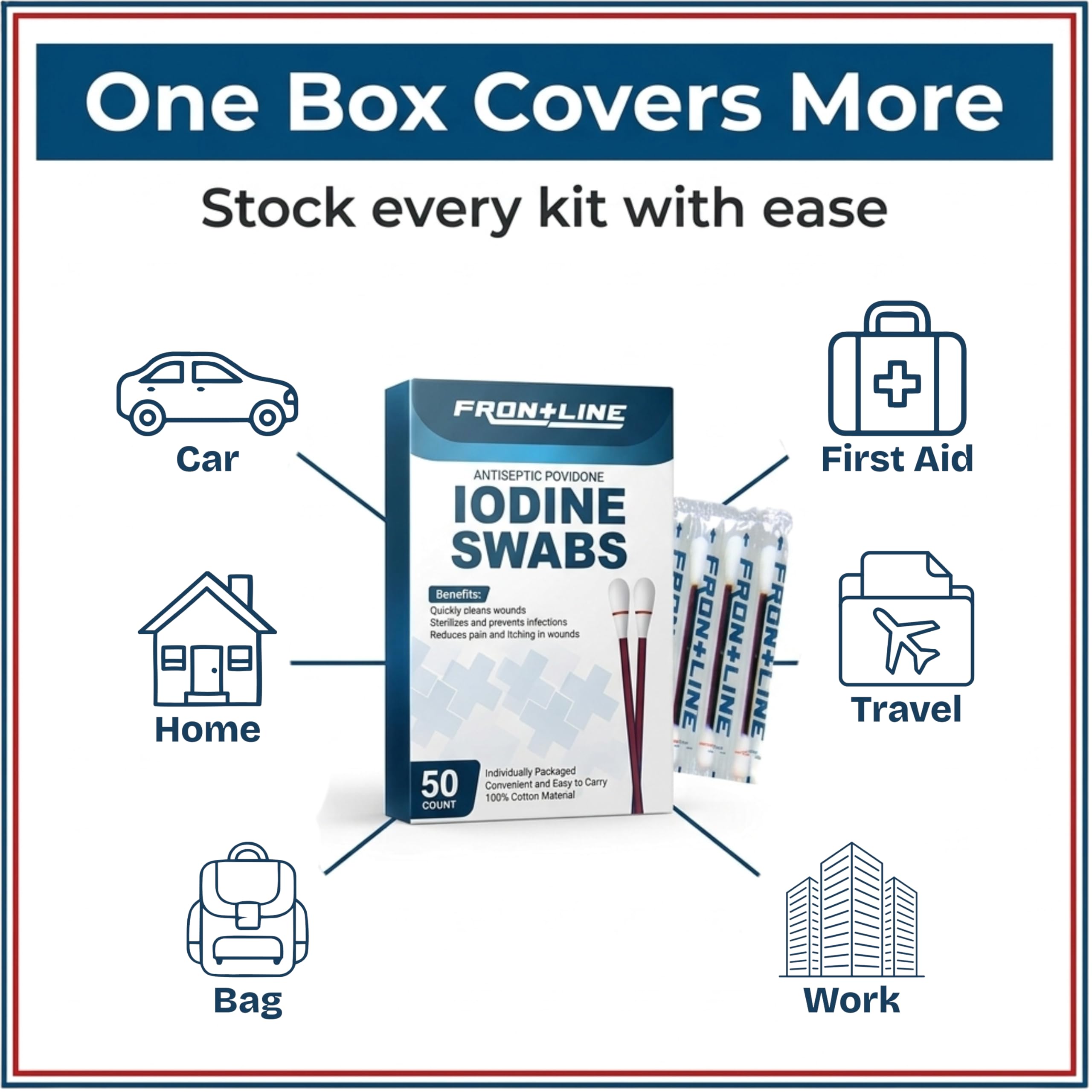 Povidone Iodine Swabs - Antiseptic Wound Care -6