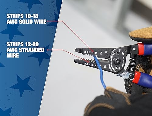 Miniatura 8 de Southwire S1018SOL-US 10-18 AWG SOL y 12-20 AWG STR Ergo Manijas Pelacablescortador