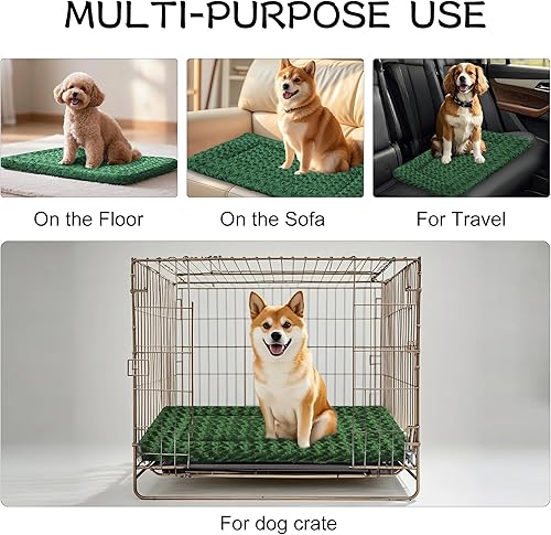 Miniatura 7 de Almohadilla de cama para perros  Tapete reversible de vellón para perros pequeños, medianos y grandes  Suave y lavable, antideslizante, para jaulas