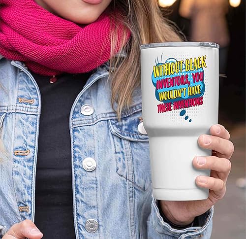 Miniatura 3 de Educational Gift for Enthusiasts, Month Present for a Nephew - Shining a Light on Brilliance, the Of Overlooked Inventors on 30 Oz White Stainless