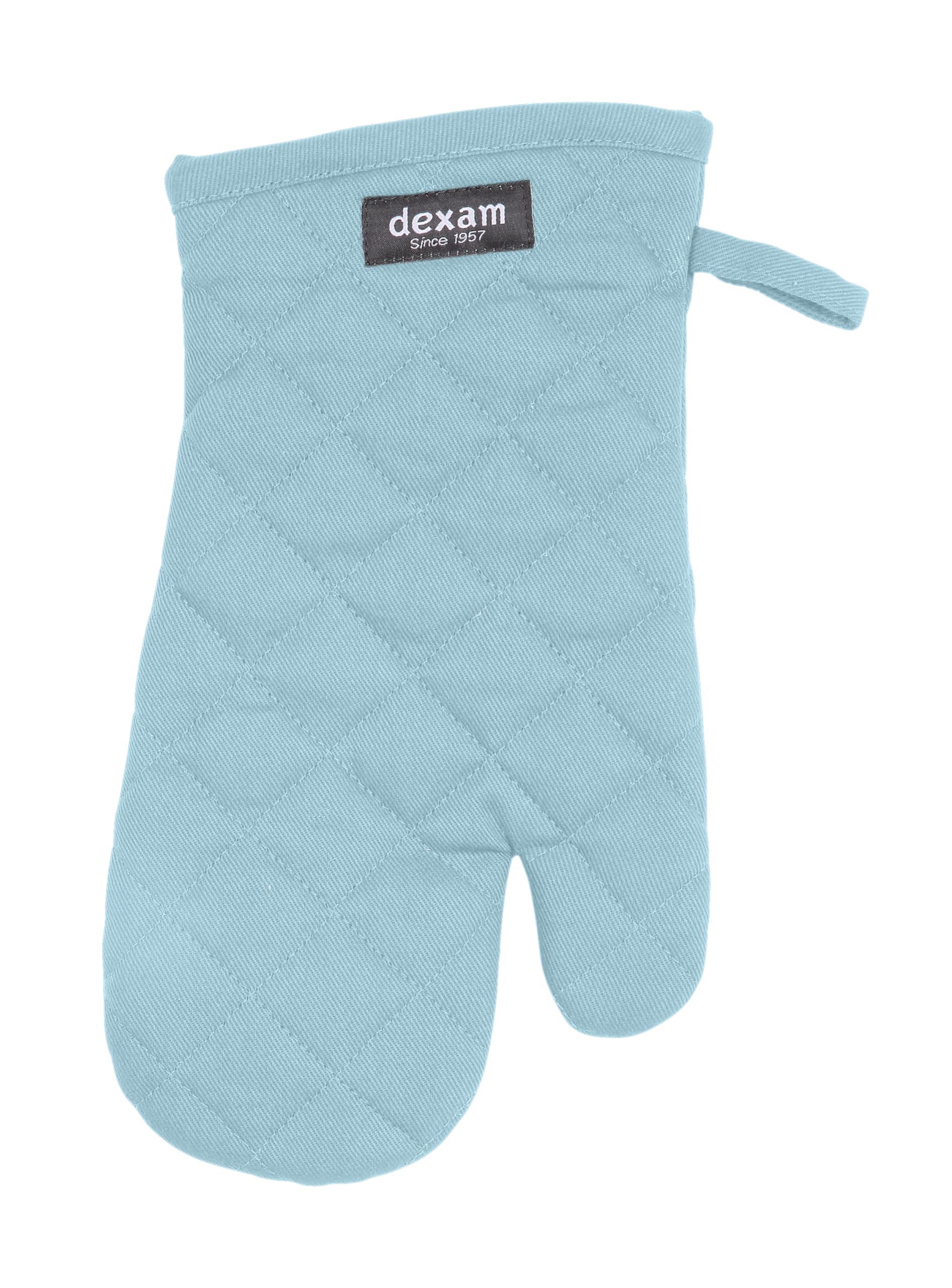 Dexam Single Oven Glove Love Colour 100% Cotton Duck Egg