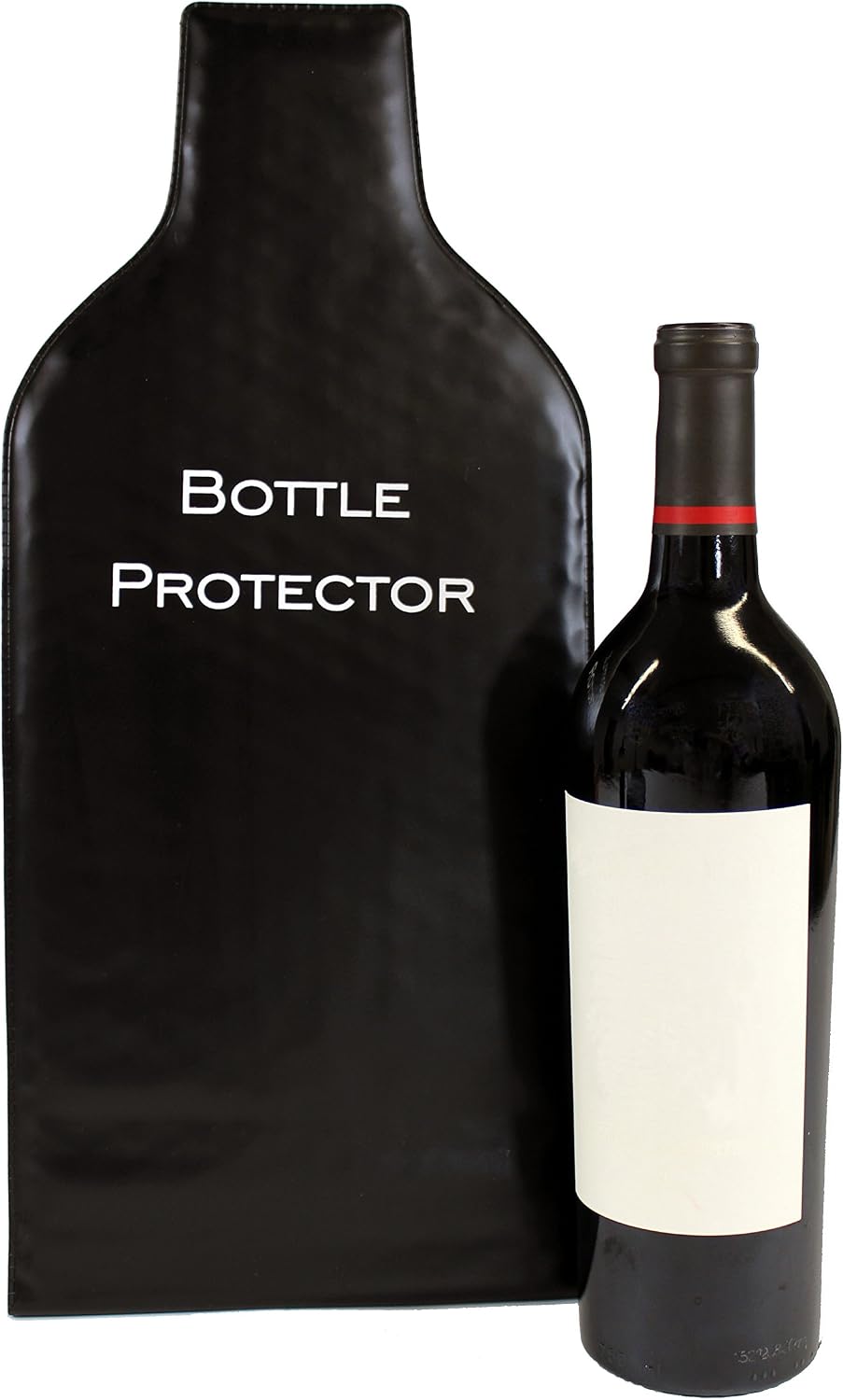 Reusable Wine Bottle Protector for Travel (4 Pack) - Wine Bags with Double Air Bubble Cushion Inner Skin and Leak Proof Exterior Ensures Safe Transportation in Luggage - Great Gift for Wine Lovers