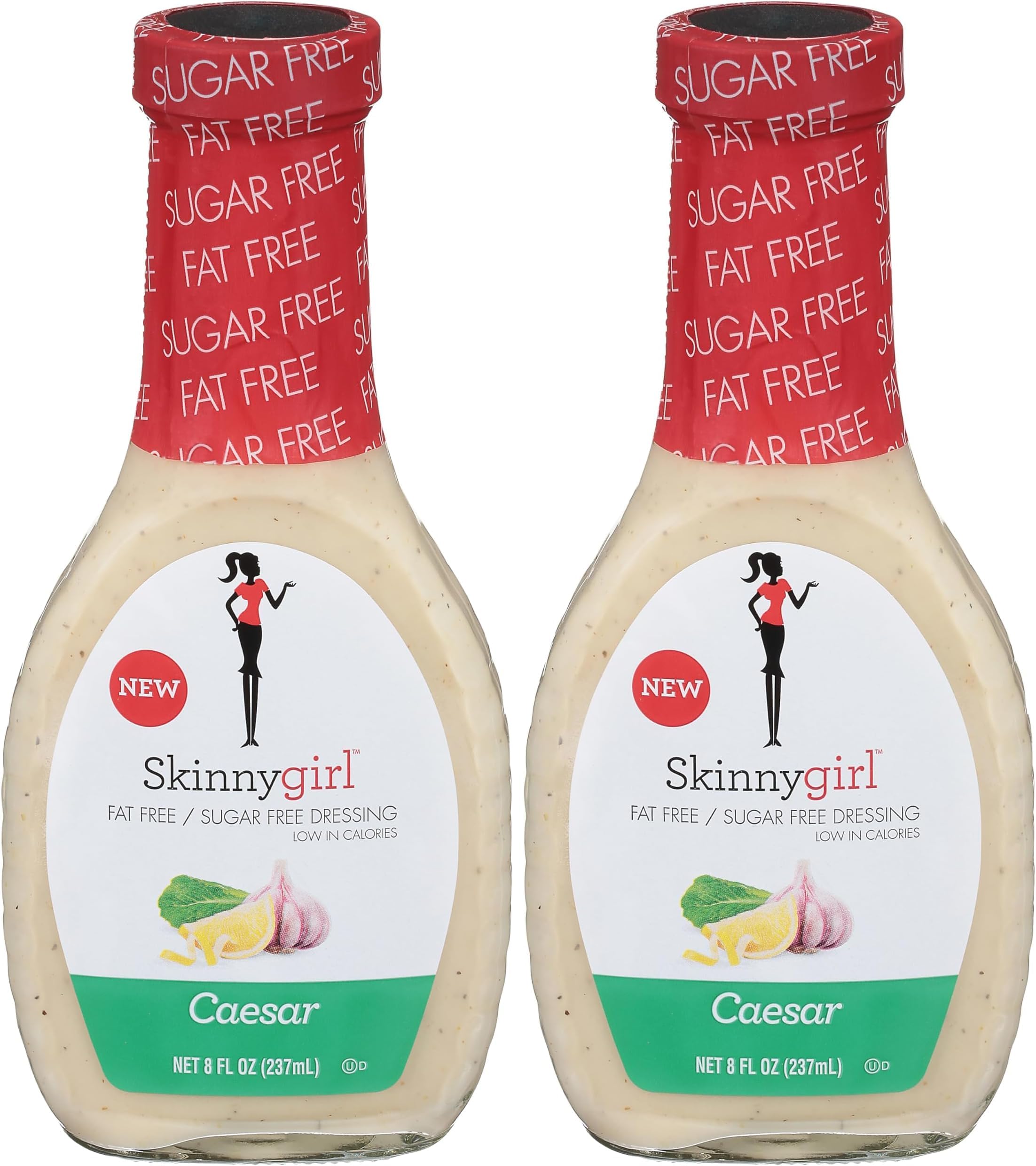 Sugar Free Gluten Free Salad Dressing, Caesar, 8 Ounce (Pack of 2)
