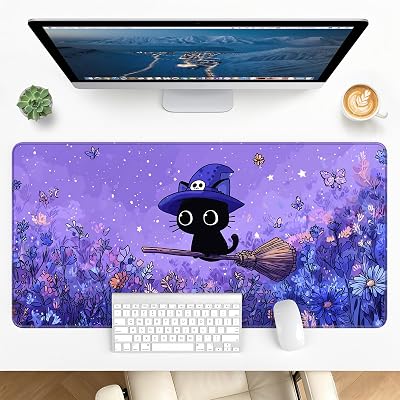 Large Gaming Mouse Pad, XL Desk Protector, Non-Slip Base