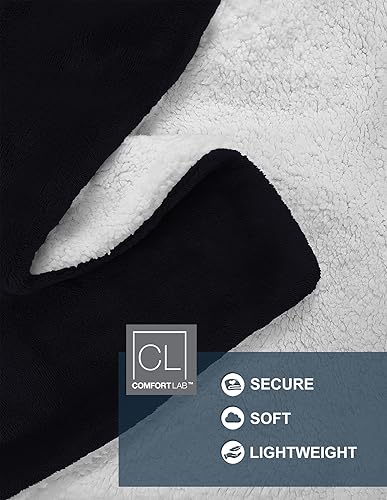Miniatura 5 de Comfort Lab Manta reversible de franela Sherpa  Elegante manta esponjosa para sofá y decoración del hogar  Anti frisado no se desprende, acogedora y