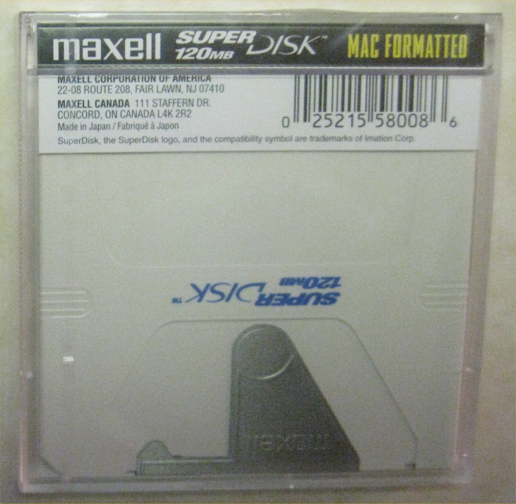 Maxell 3.5 Magneto Optical Ma-M230 Mac 230MB 512 Bytes/Sec (1-Pack)
