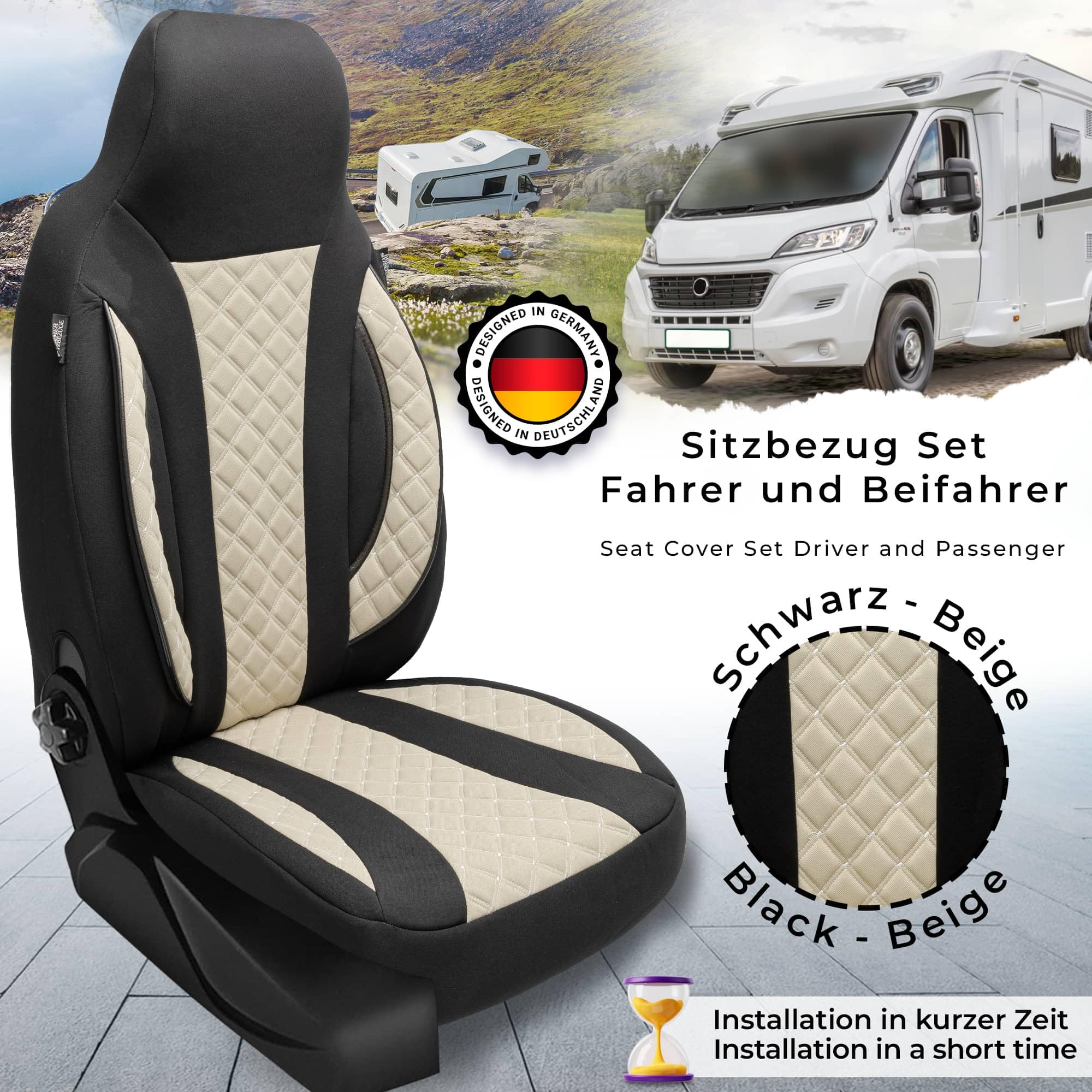 BREMER SITZBEZÜGE Wohnmobil Schonbezüge für Clever Vans Celebration (WPL410)