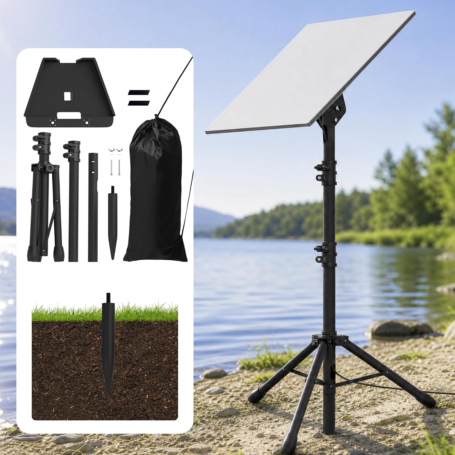 Starlink Tripod Stand for Standard 4/4X/Gen 3/V3/V4, 26-46in, 0-90° Tilt