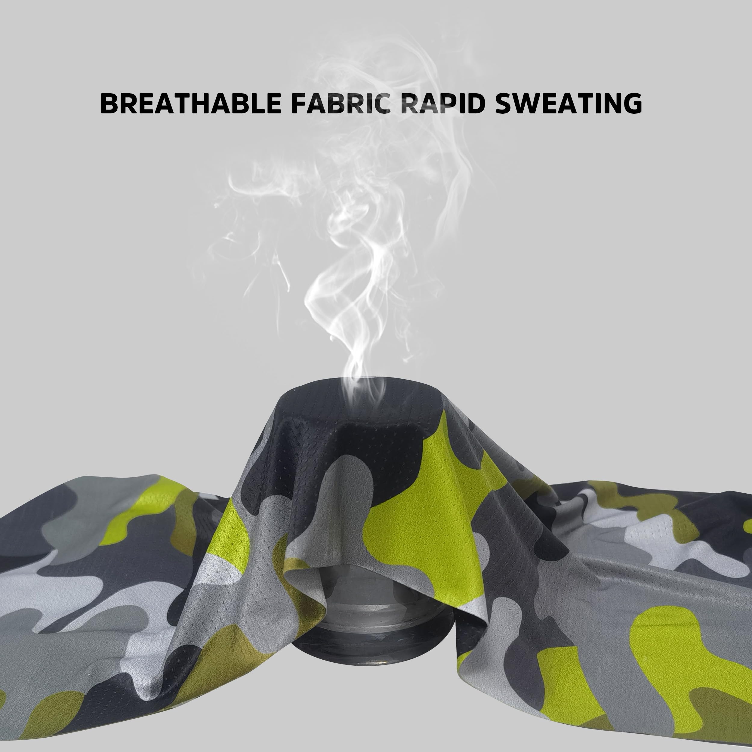 Bilymate Braga de cuello refrescante con SPF 50+, tejido de malla transpirable, bandana tubular sin costuras, gorro para mujer y hombre, diadema multifuncional, multicolor, talla única