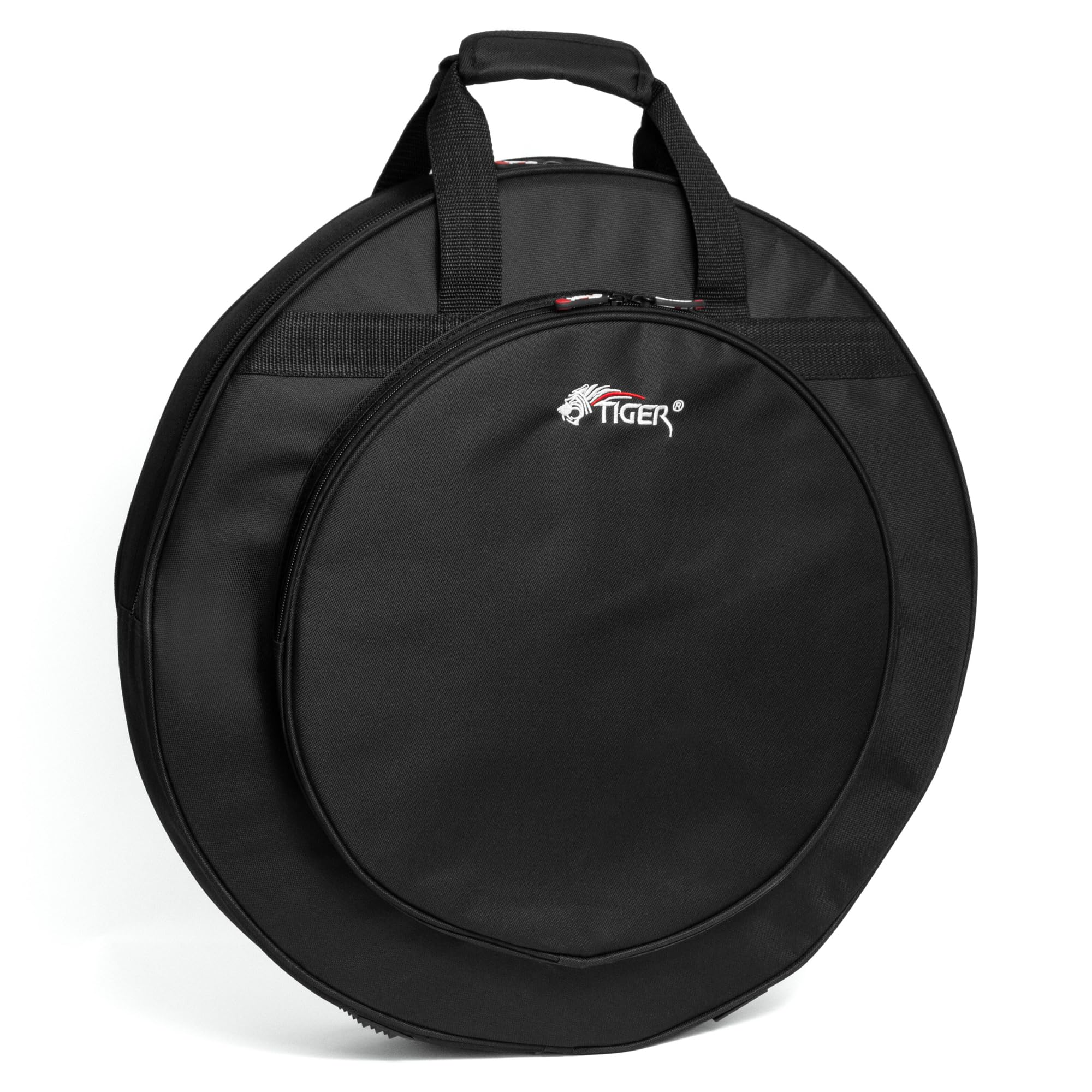TIGER DGB21-BK - Custodia imbottita per piatti batteria 21", con divisori interni rimovibili - colore nero