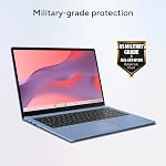 ASUS Livre de Chrome CX15 Ordinateur portable, 15.6” 16:9 FHD (1920 x 1080) Affichage anti-glace, Intel Celeron N4500 Processeur, 128GB Stockage, 8GB RAM, ChromeOS, Tissu Blue Washi, CX1505CKA-AS01-CB