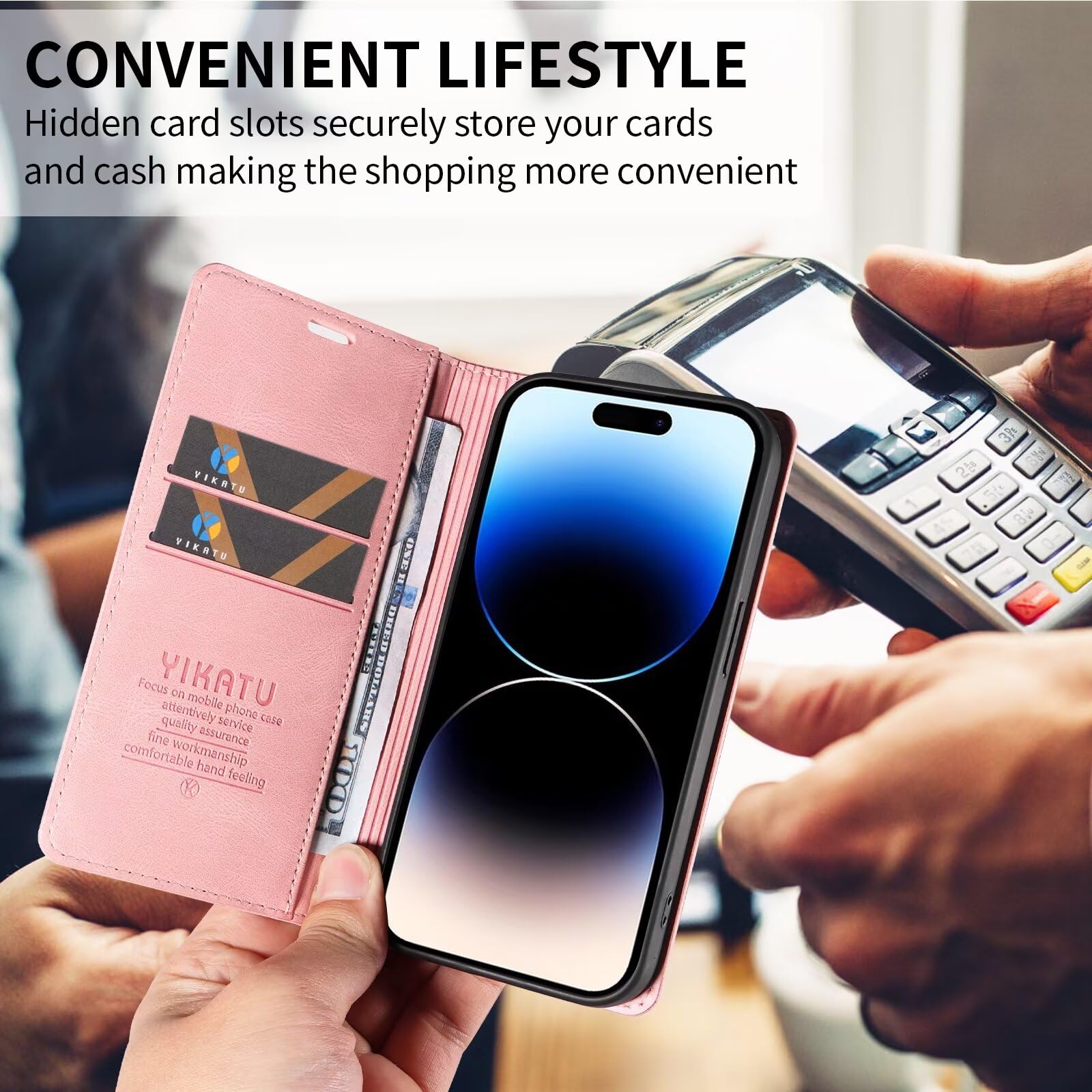 Lederhülle Für Huawei P30 Pro – Flip Case Mit Kartenfach, Magnetverschluss & Standfunktion | PU Leder, Hellviolett