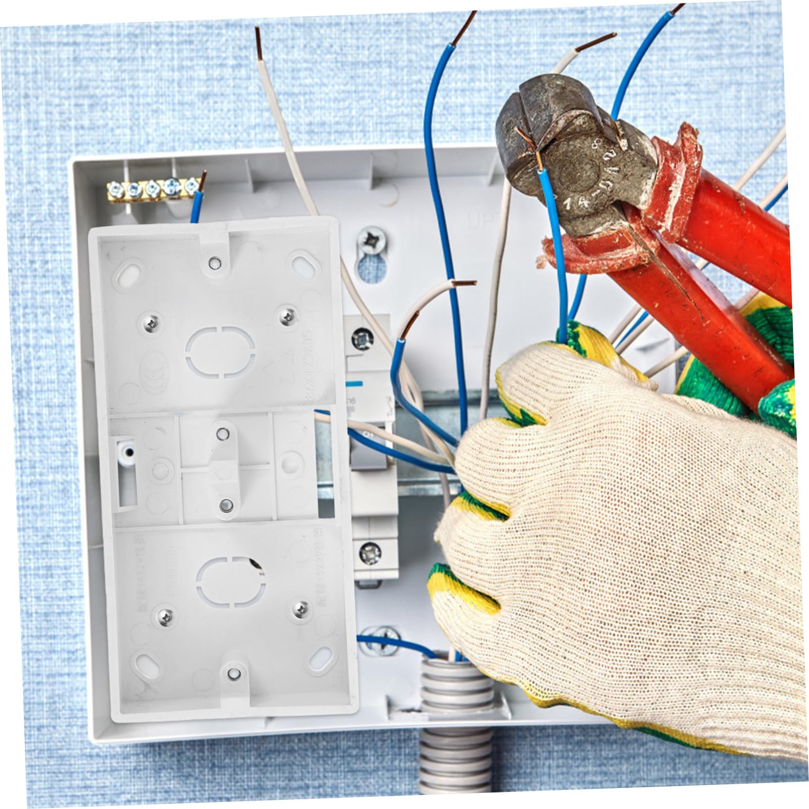 Veemoon 10piezas Caja De Conexiones Eléctricas Versátil Montaje Superficie De Corriente Individual Interruptor Eléctrico Base