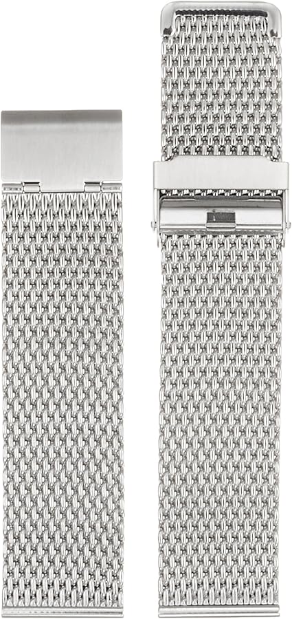 Amazon | [バンビ] メタルベルト メッシュ 厚型 ステンレス ミラネーゼ