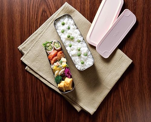 Miniatura 7 de Thermos DSA-604W DTP 2-Tier Slim Fresh Lunch Box, 22.0 fl oz (635 ml), Dusty Pink