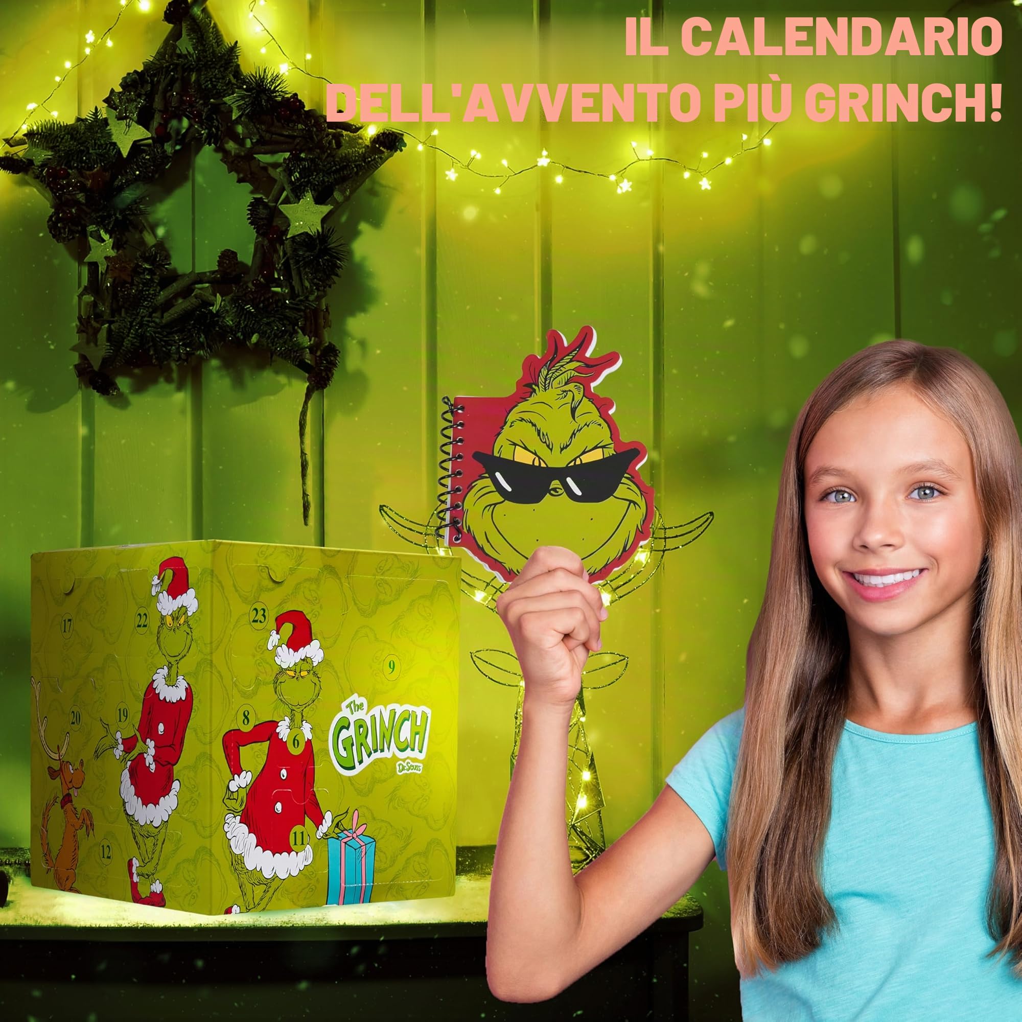 The Grinch Calendario Avvento 2025 Donna Adolescenti Decorazioni Natalizie Countdown Natale Calendari Avvento 24 Sorprese Calzini Portachiavi