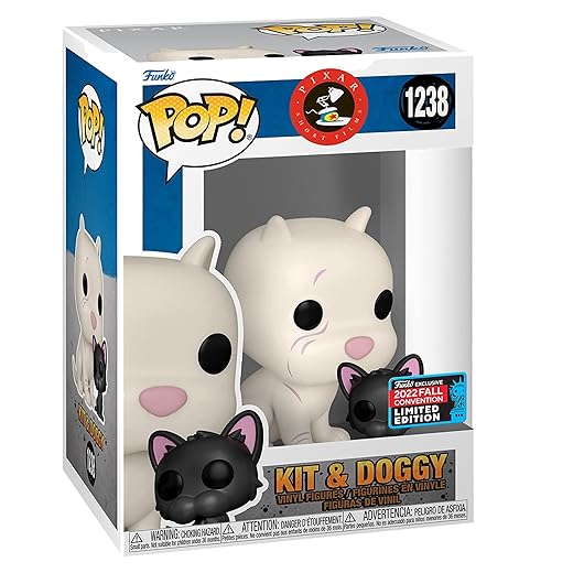 Funko Pixar Kitbull Kit &Amp; Doggy Pop! Vinyl Collectible Figure Limited Edition 2022 Fall Convention Exclusive