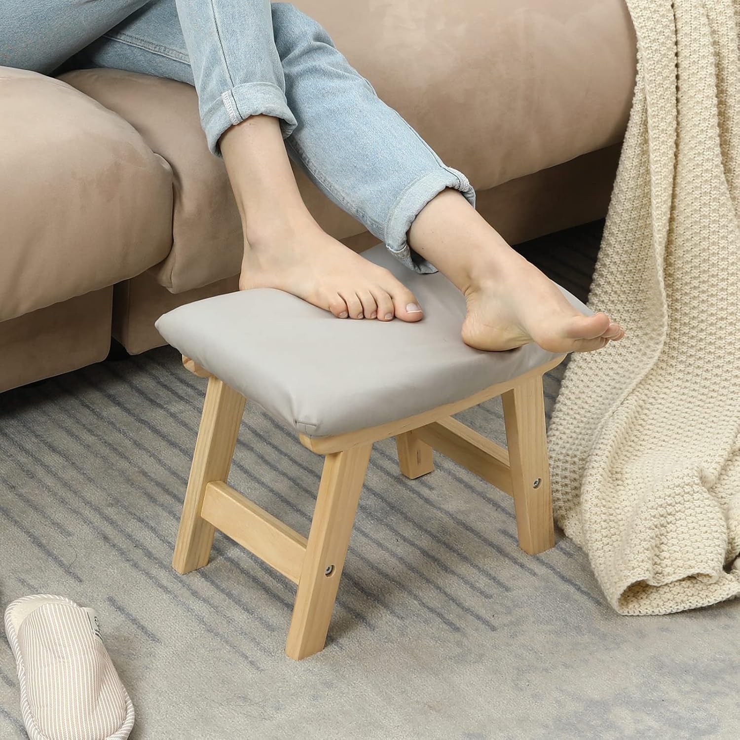 HOUCHICS Foot Stool, Small Foot Stool, Small Stool, Small