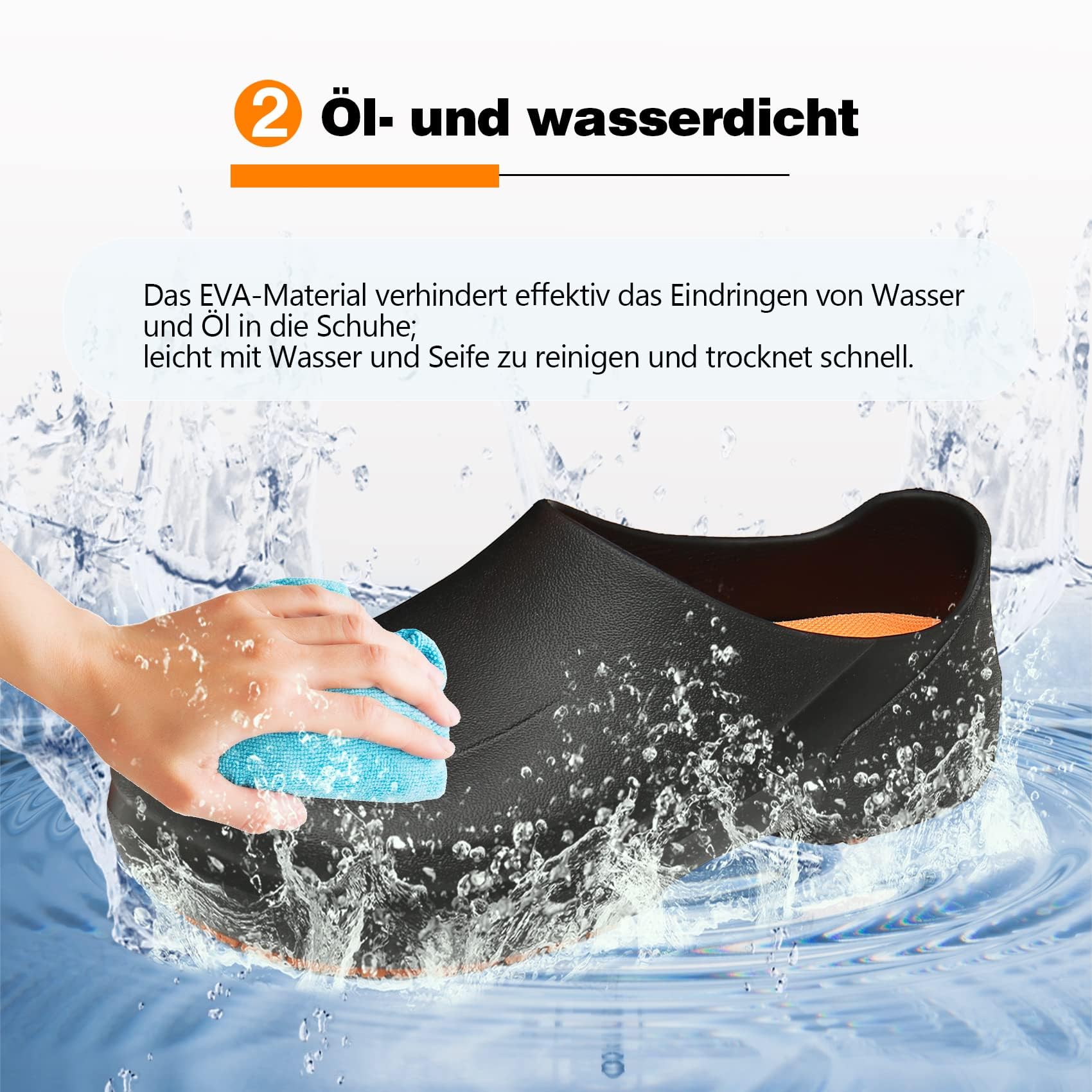 Bella Bays Gartenschuhe Gartenclogs Unisex-Erwachsene Clogs schwarz