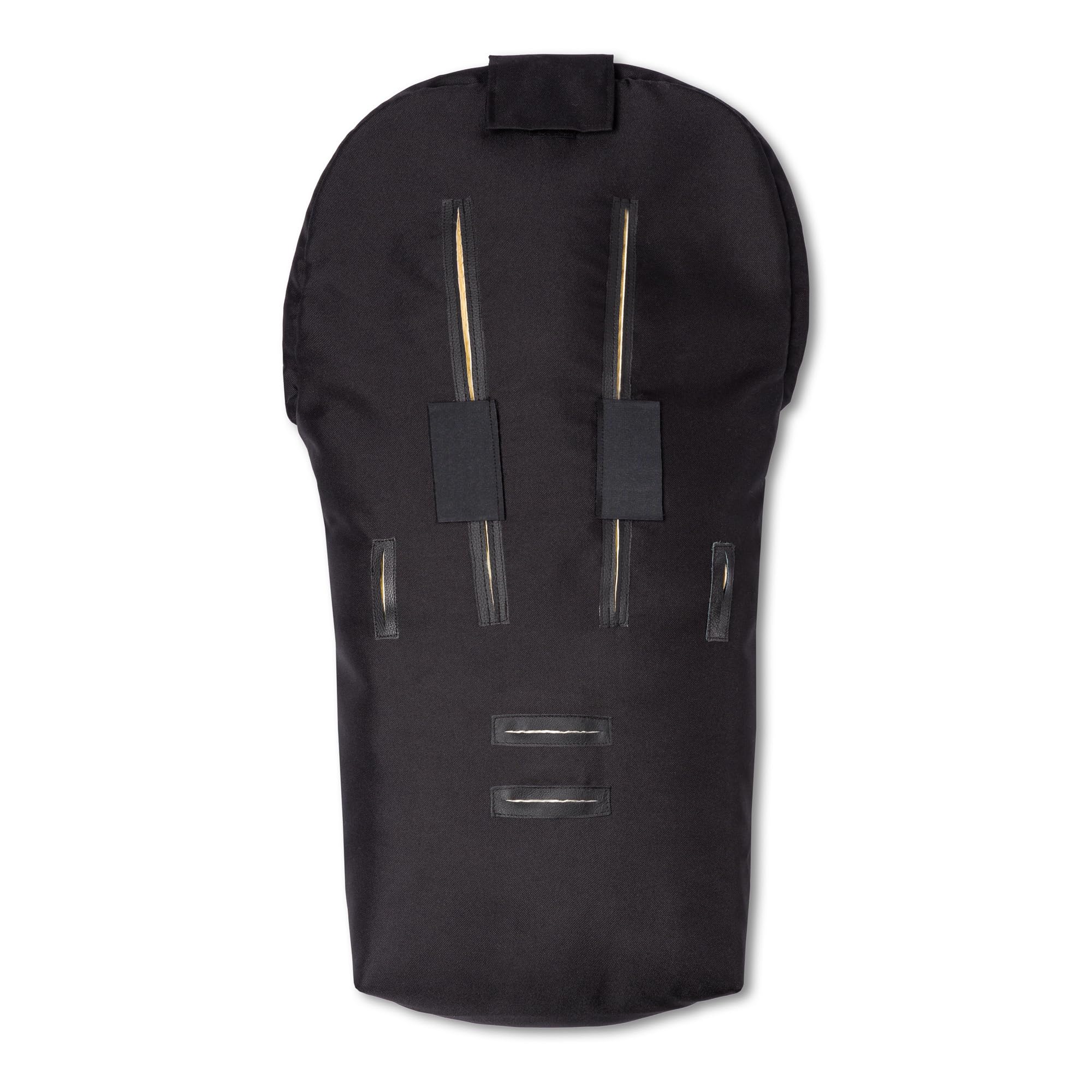 Hofbrucker® Premium Kinderwagen Fußsack Toni für Herbst/Winter/Frühjar aus Lammfell für Kinderwagenwanne & Maxi Cosi 0-10 Monate mit abnehmbaren Deckel Made in Germany (schwarz) | Fußsack für Herbst/Winter/Frühjahr für Kinderwagenwanne & Maxi Cosi ab Gebu