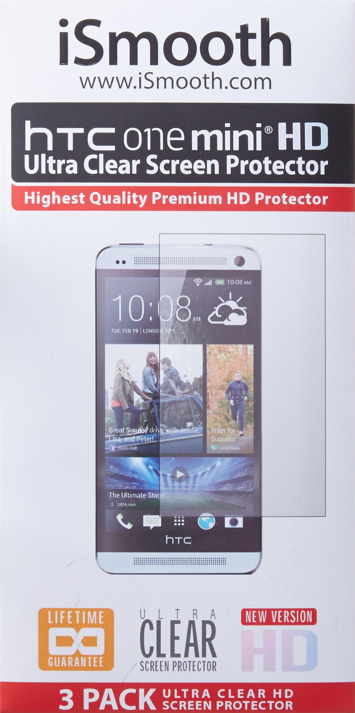 iSmooth HTC One Mini HD Ultra Clear Screen Protector