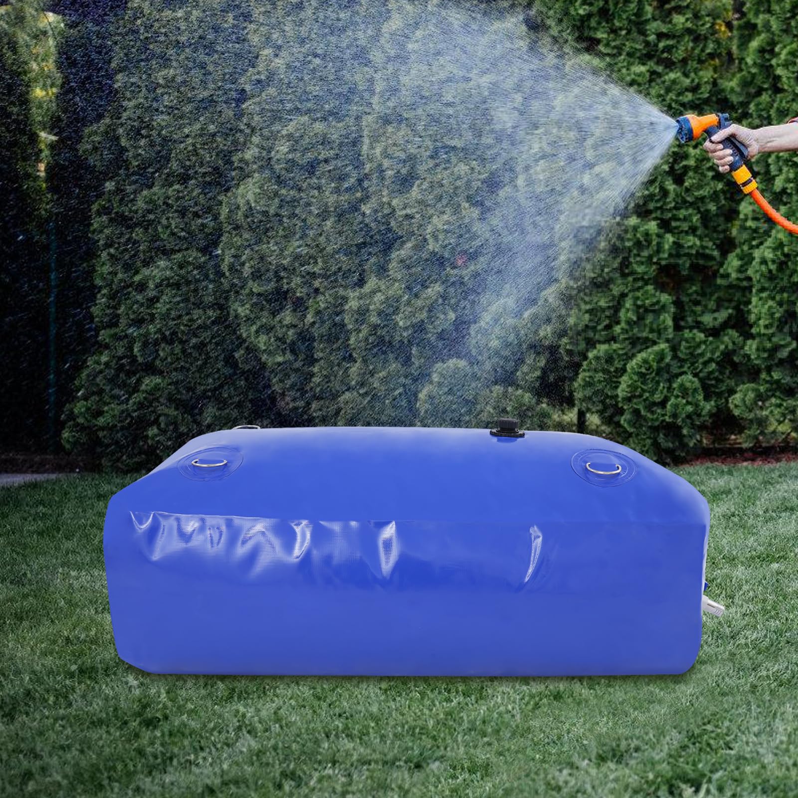Faltbares Wasserblasen, Tragbarer Wassertank, AufbewahrungsbehäLter, TkkMivcOC Großem Wasserbehälter mit Zugring, für Brauchwasserspeicherung Regenwasseraufbereitun (240L)