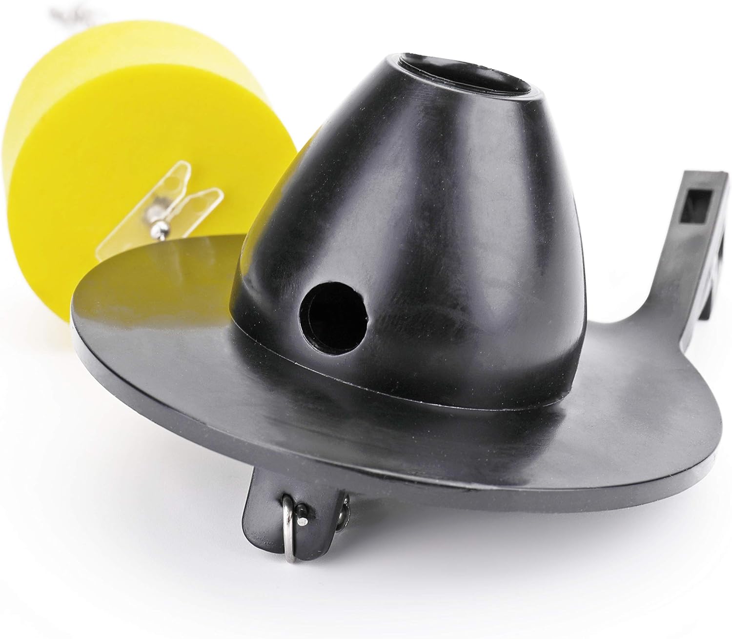 2-Inch Toilet Flapper with Chain, Compatible with American Standard Cadet Toilets, Replacement Part 7381129-200-0070A Fits for 2-Inch Flush Valve 738360-0070A and 738356-0070A - Black, 1 pack