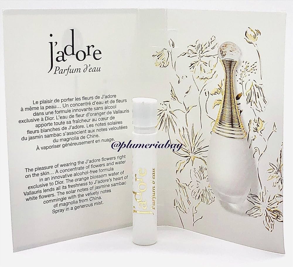 Amazon.com : Dior J'adore Parfum D'Eau Women Sample Spray Perfume