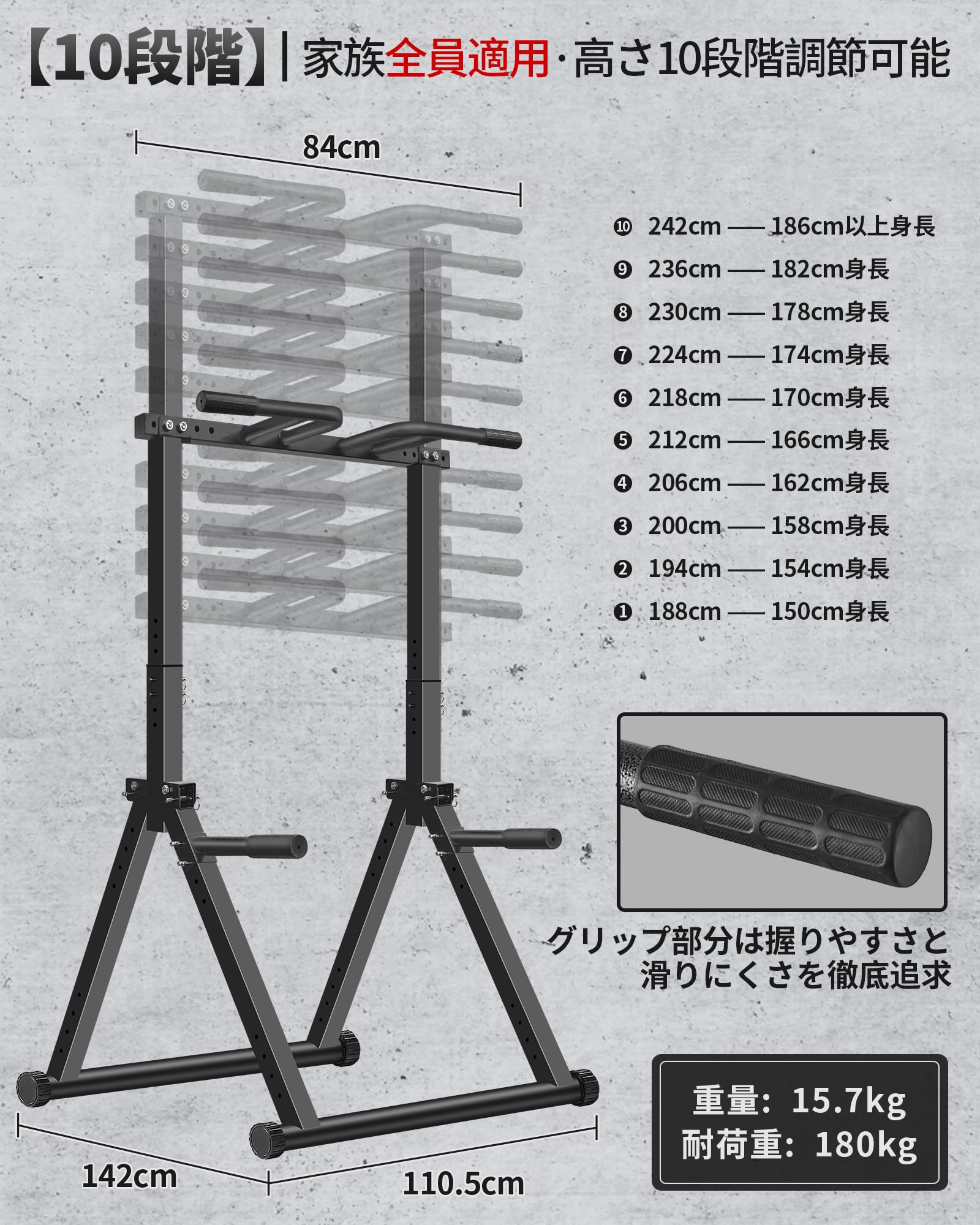 Amazon | MOJEER ぶら下がり健康器 懸垂マシン 折りたたみ式 三角形の