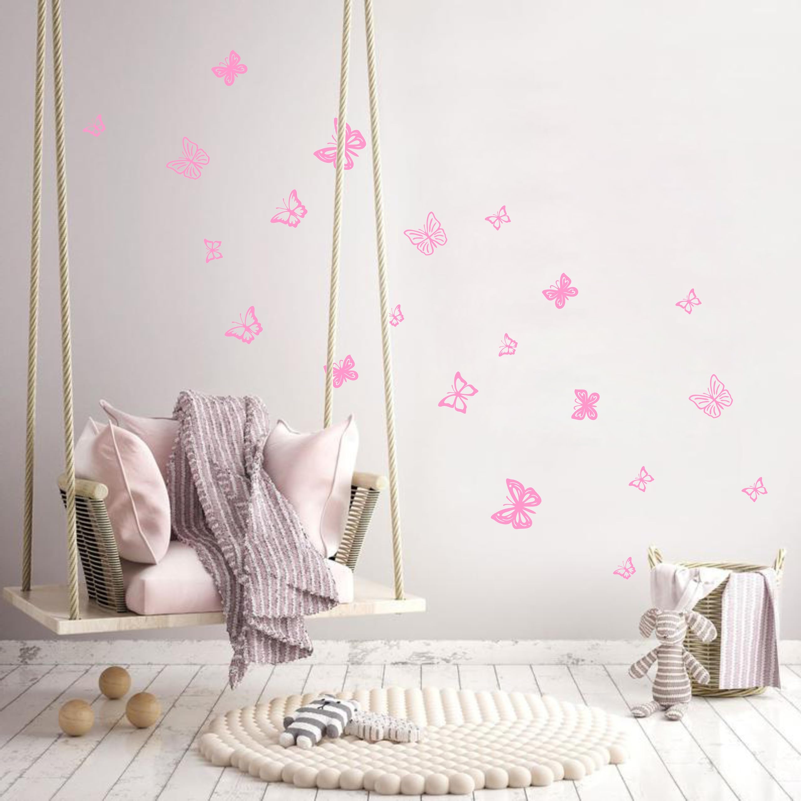 Pegatinas De Pared De Mariposa, 18 Piezas 3D Mariposa Decoración De