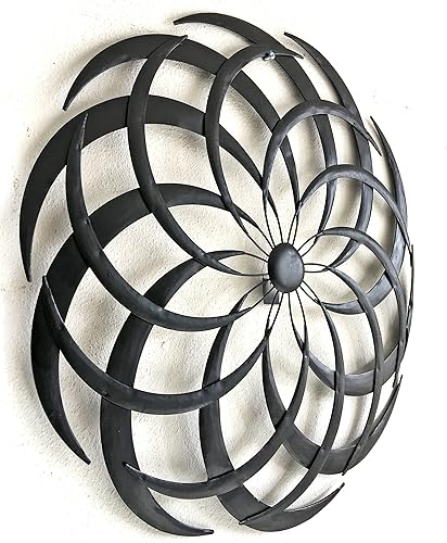 Miniatura 4 de Bellaa 27239 - Arte de pared de metal abstracto, moderno, contemporáneo, colgante, retro, envejecido, esculturas de martillo, granja, casa de campo,