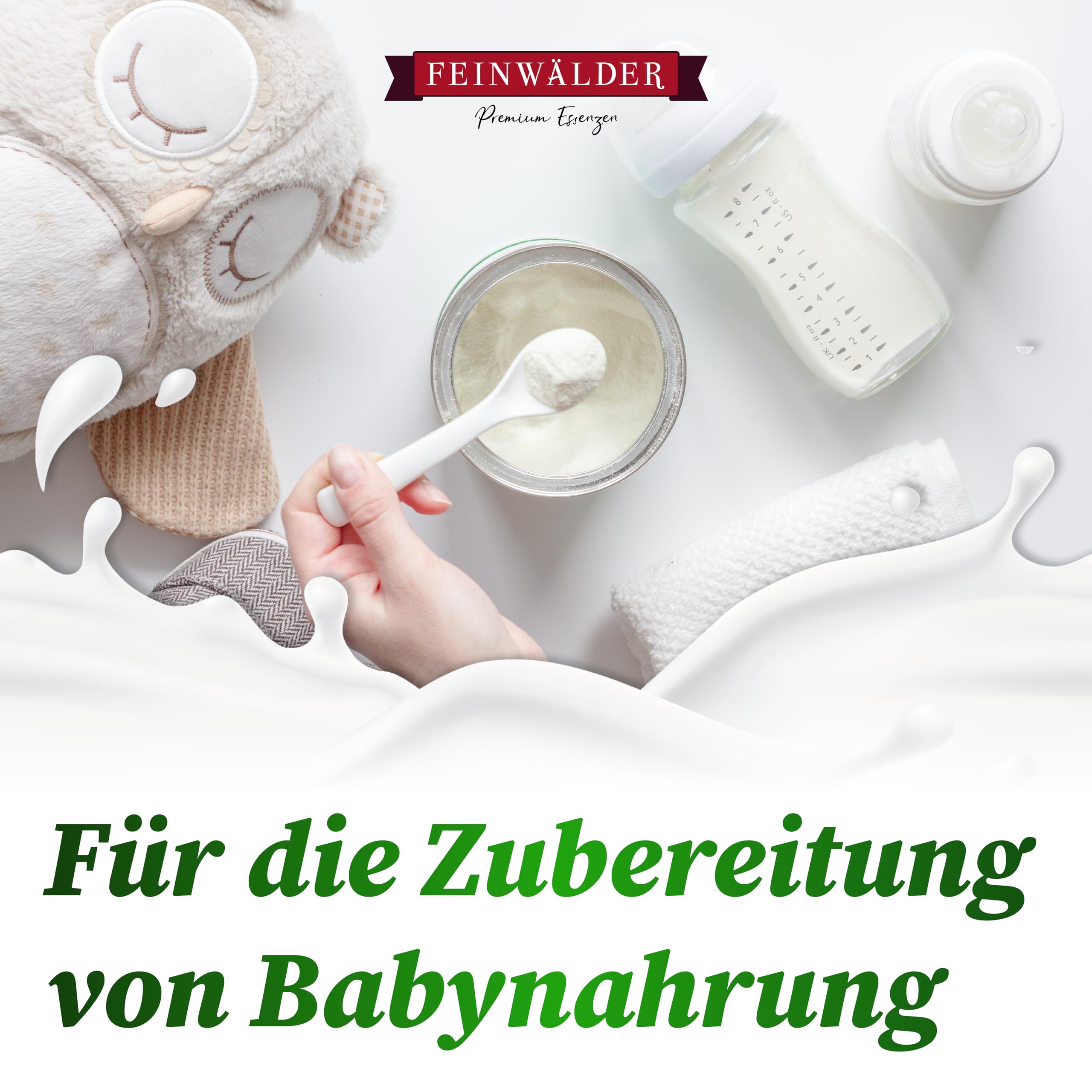 Feinwälder® Vollmilchpulver, 2,5 kg, schonend sprühgetrocknet, in wiederverschließbarer Verpackung, Trockenmilchpulver für Babynahrung