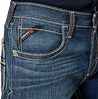 Vista 5 de Ariat FR M5 Slim DuraStretch - Jeans apilables de pierna recta, mezclilla para hombre, Azul