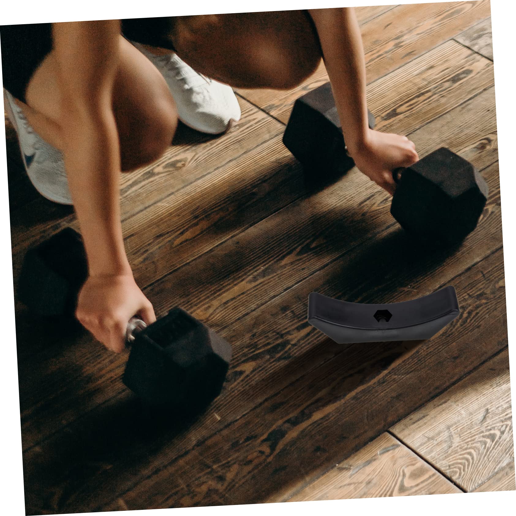 Totority 6pcs Dumbbell Rack Hollowed Weight Stand for Dumbbells Lightweight Engineering Holder Sturdy Design for Home Gym Strength Training Prevents Rolling and Floor Scratches